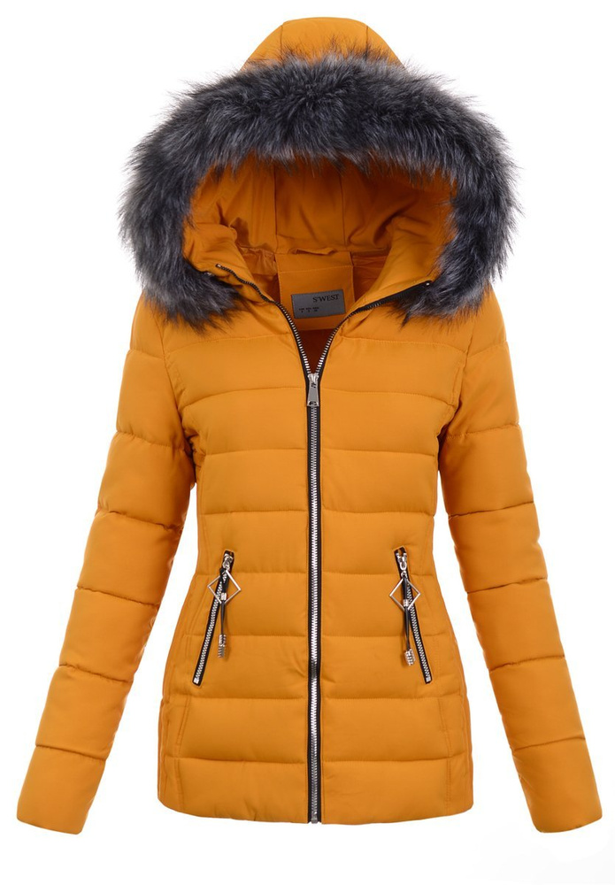 Damska Kurtka Ortalionowa Lena Żółta