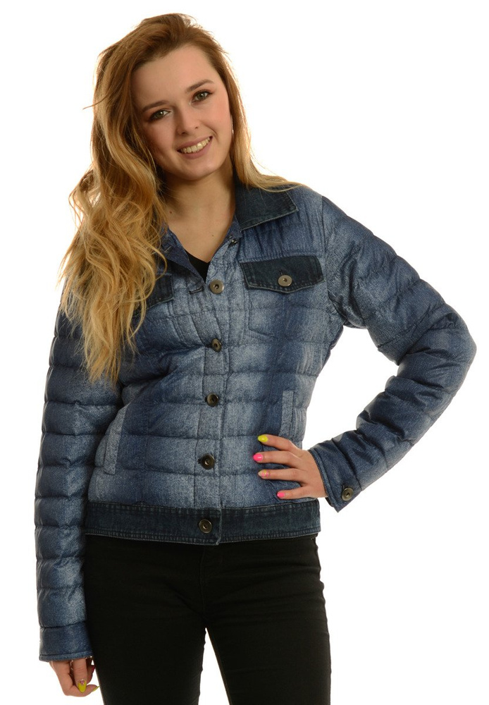 Damska Jesienna Wiosenna Kurtka Erika Granatowa