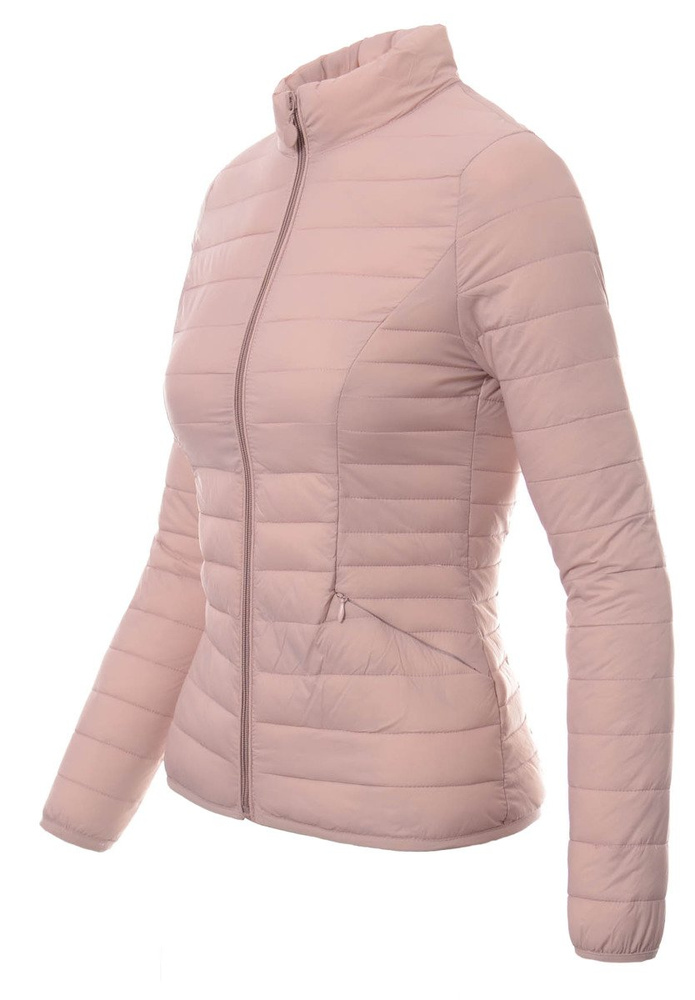 Damska Wiosenna Kurtka Różowa