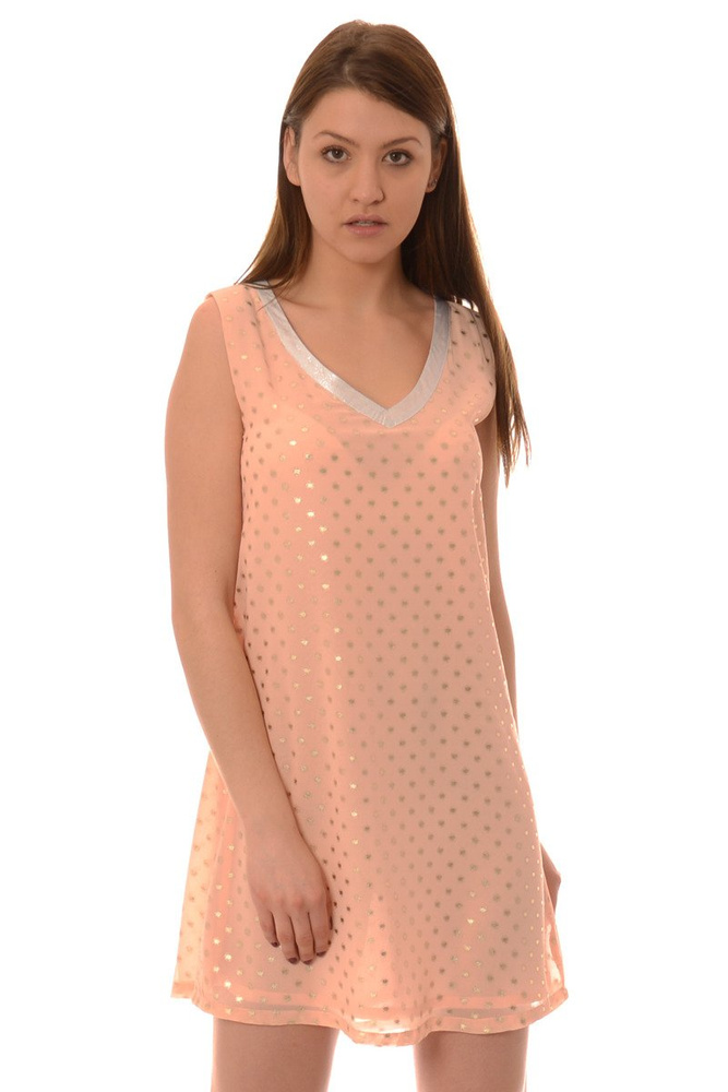 Piękna Sukienka Damska Bianca Blady Róż