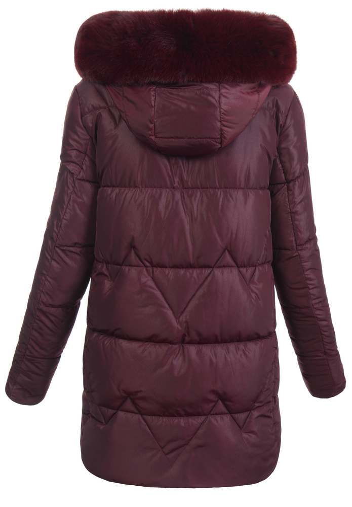 Damska Kurtka Zimowa Amira Bordowa