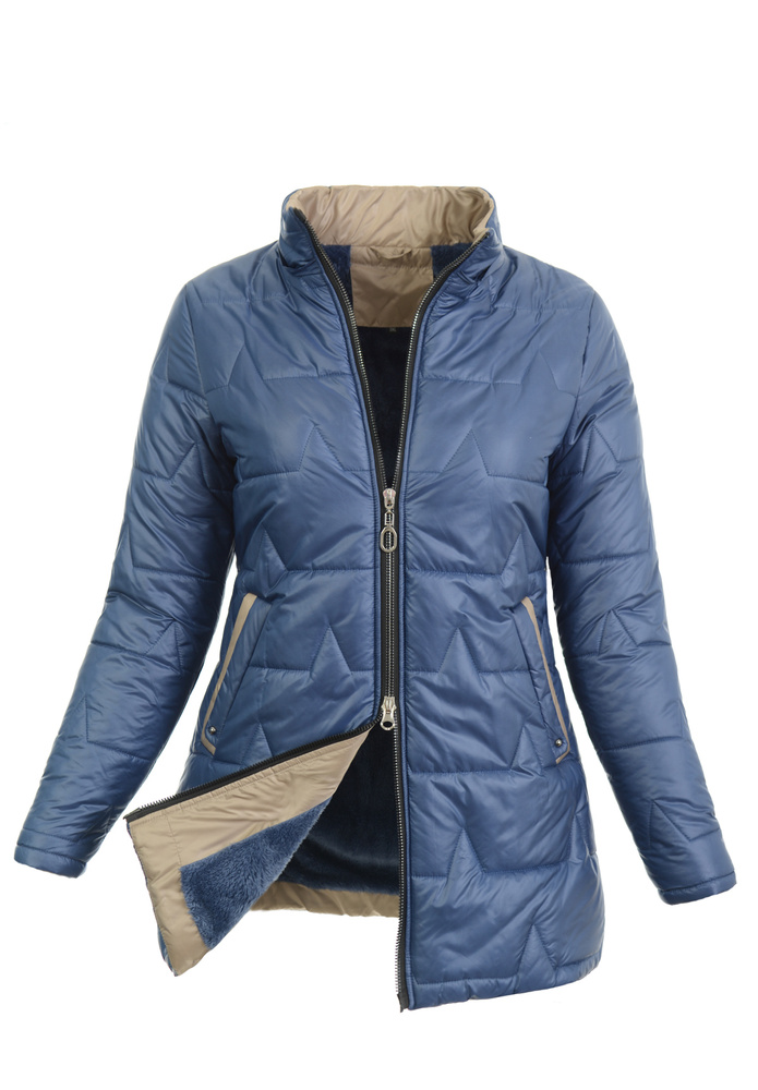 Damska Kurtka Zimowa Apolonia Niebieska