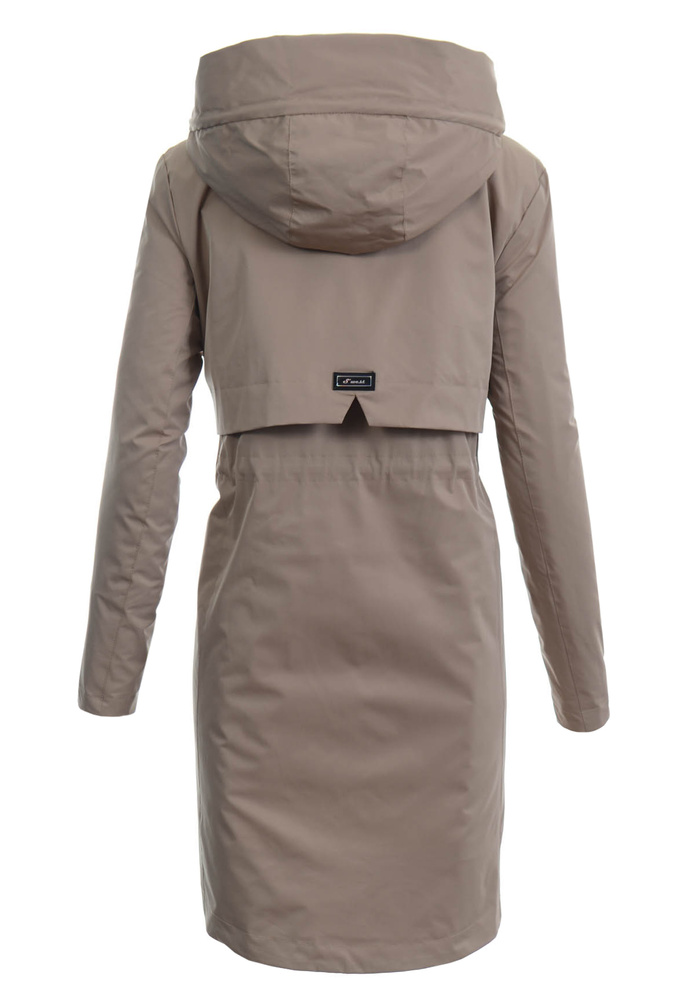 Damska Wiosenna Kurtka Płaszcz Parka Oksana Beżowa