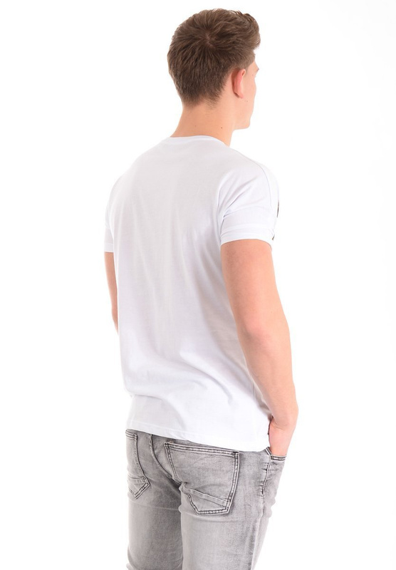 Męska Koszulka T-Shirt Nadruk Biała