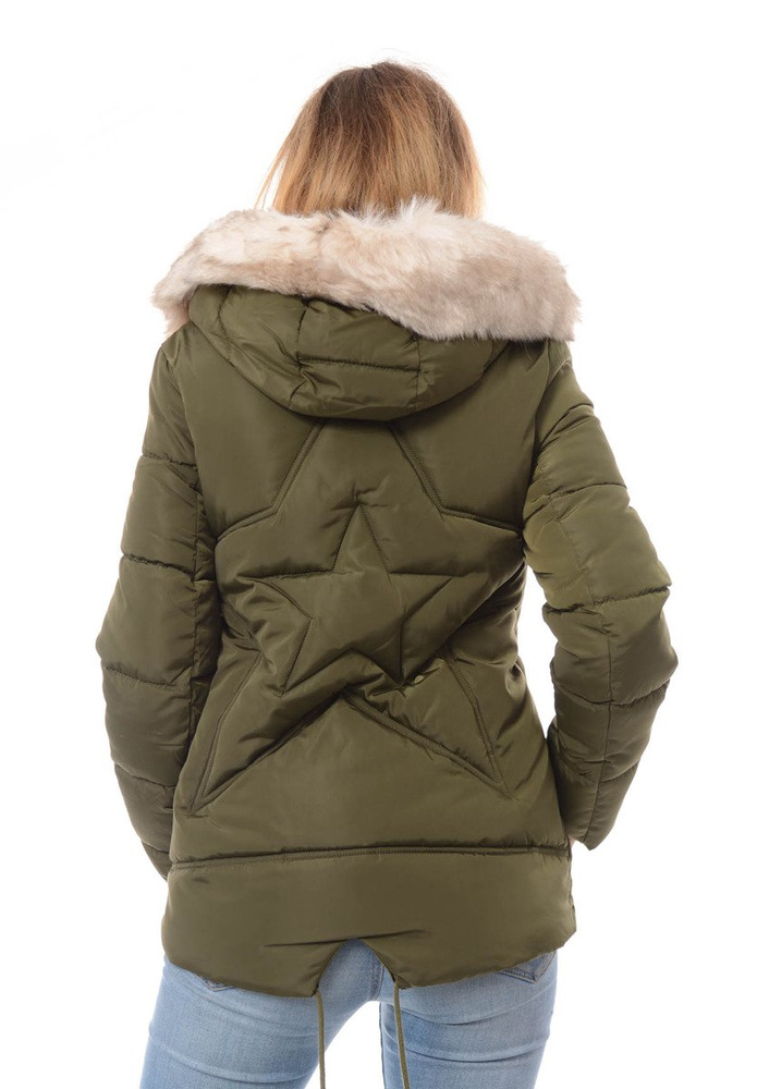 Damska Zimowa Kurtka Zielona