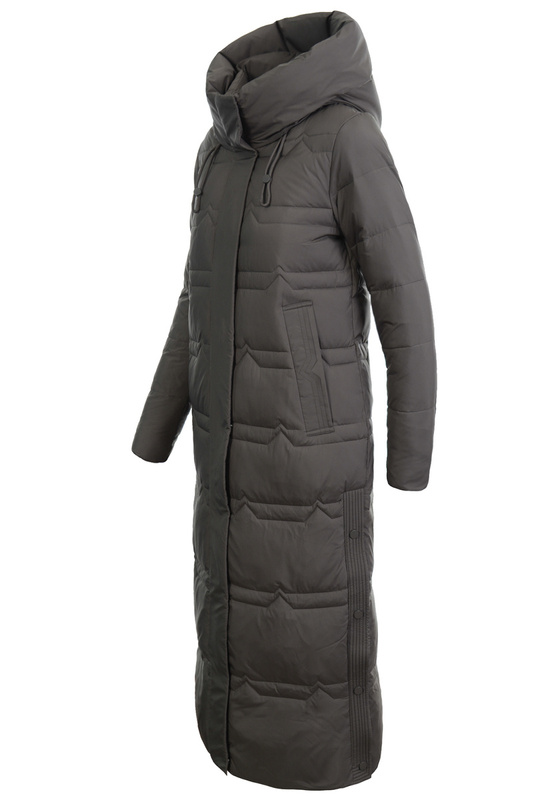 Damska Kurtka Ortalionowa Długa Nina Brązowa