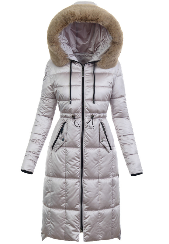 Damska Kurtka Pikowana Julita Jasno Beżowa