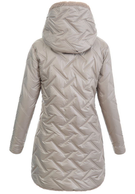 Damska Kurtka Zimowa Malina Beżowa