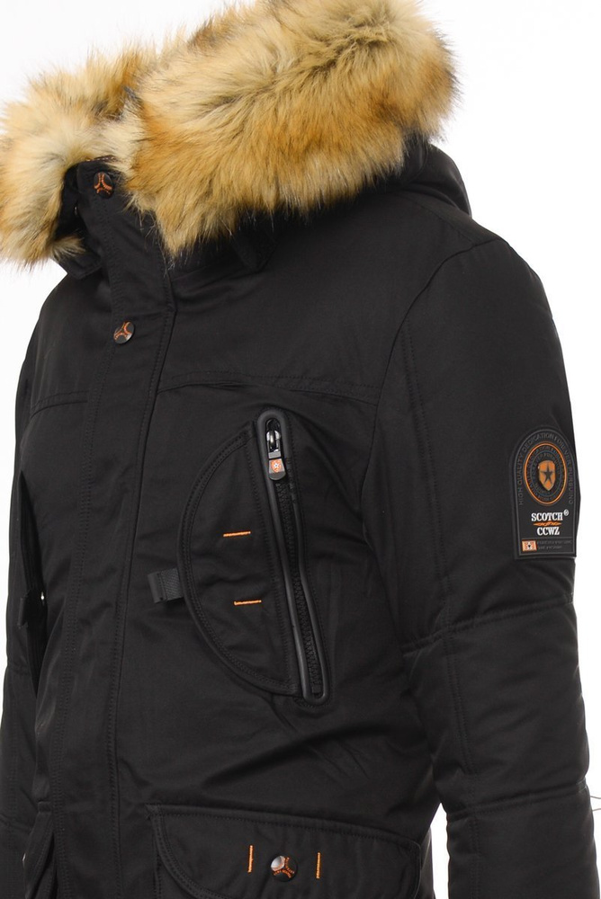 Męska Zimowa Kurtka Robert Czarna