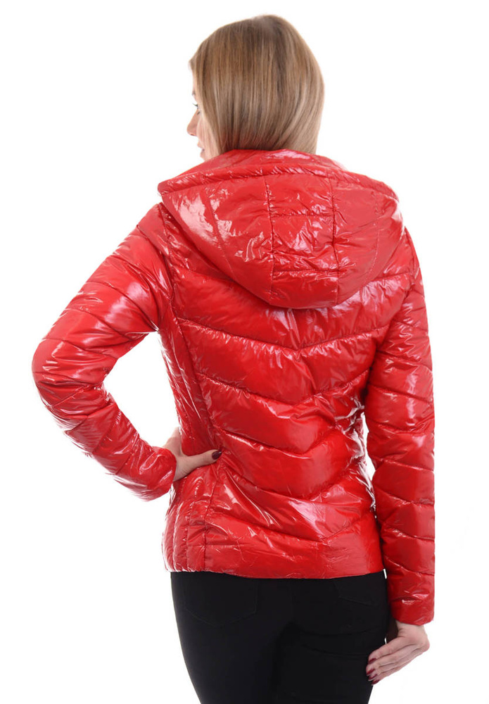 Damska Wiosenno- Jesienna Kurtka Roksana Czerwona