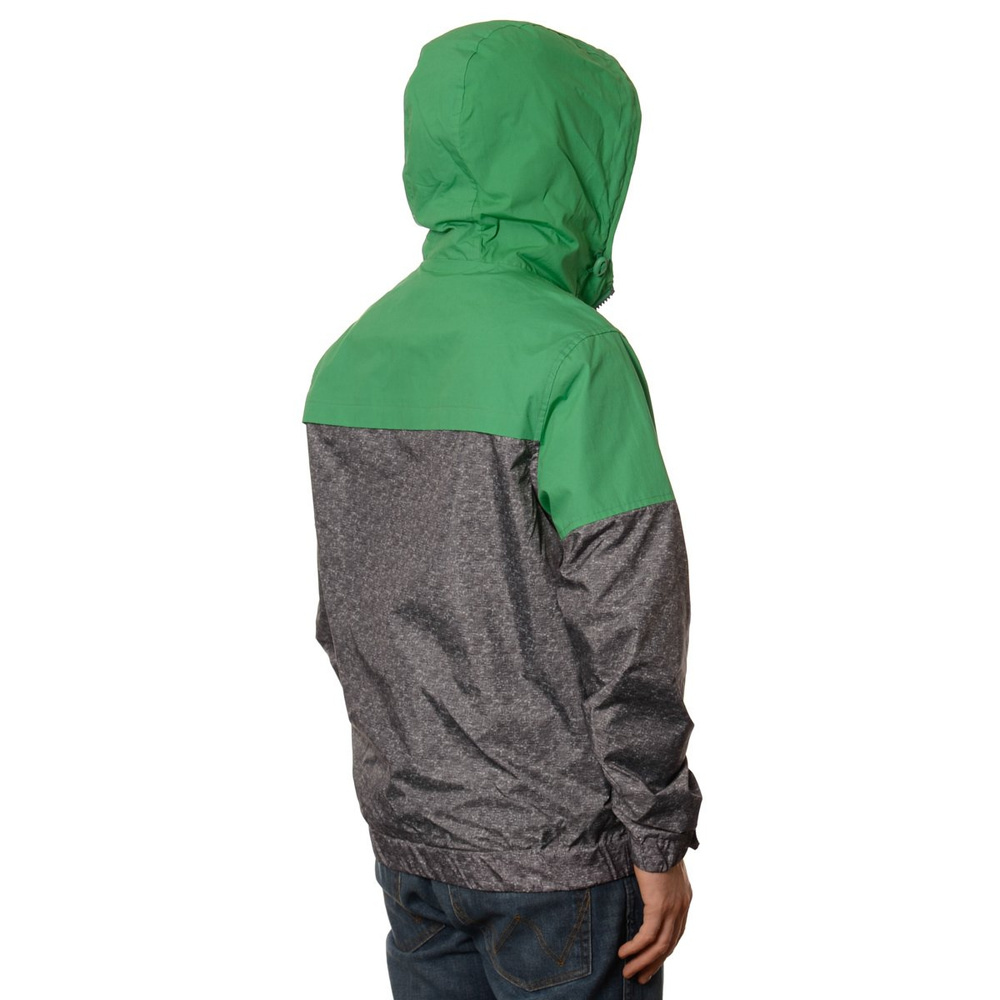 Męska Kurtka Wiosenna - Jesienna Wiatrówka Zielono Szara