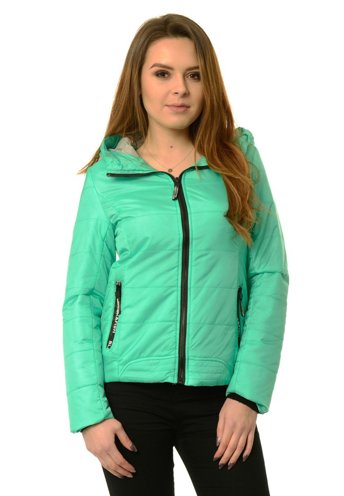 Damska Jesienna Wiosenna Kurtka Zielona