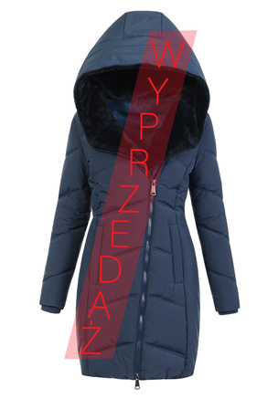 Damska Ortalionowa Kurtka Małgosia Granatowa