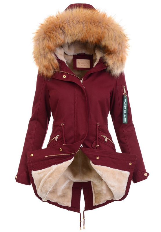 Damska Kurtka Bordowa