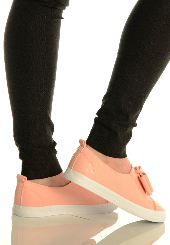 Trampki Slip On Platforma Łososiowe