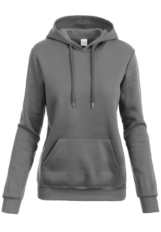 Damska Bluza Z Kapturem Kangurka Khaki