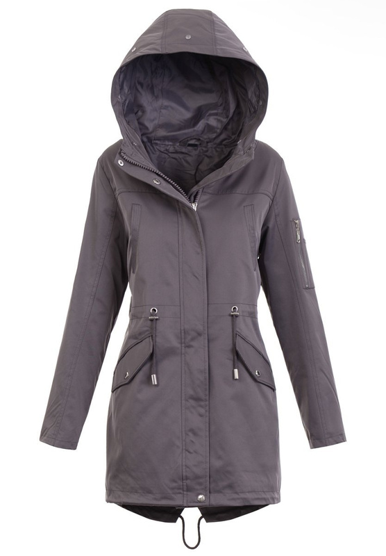Parka Zimowa 2w1 Sylwia Szara