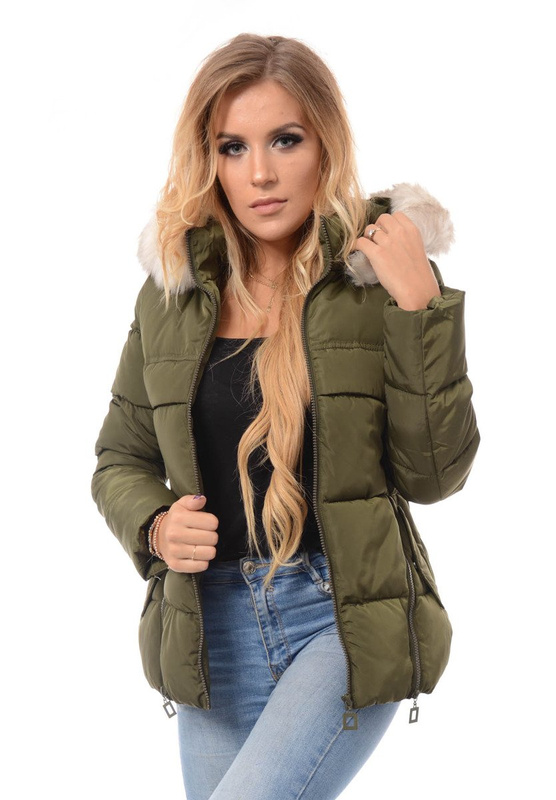 Damska Zimowa Kurtka Zielona