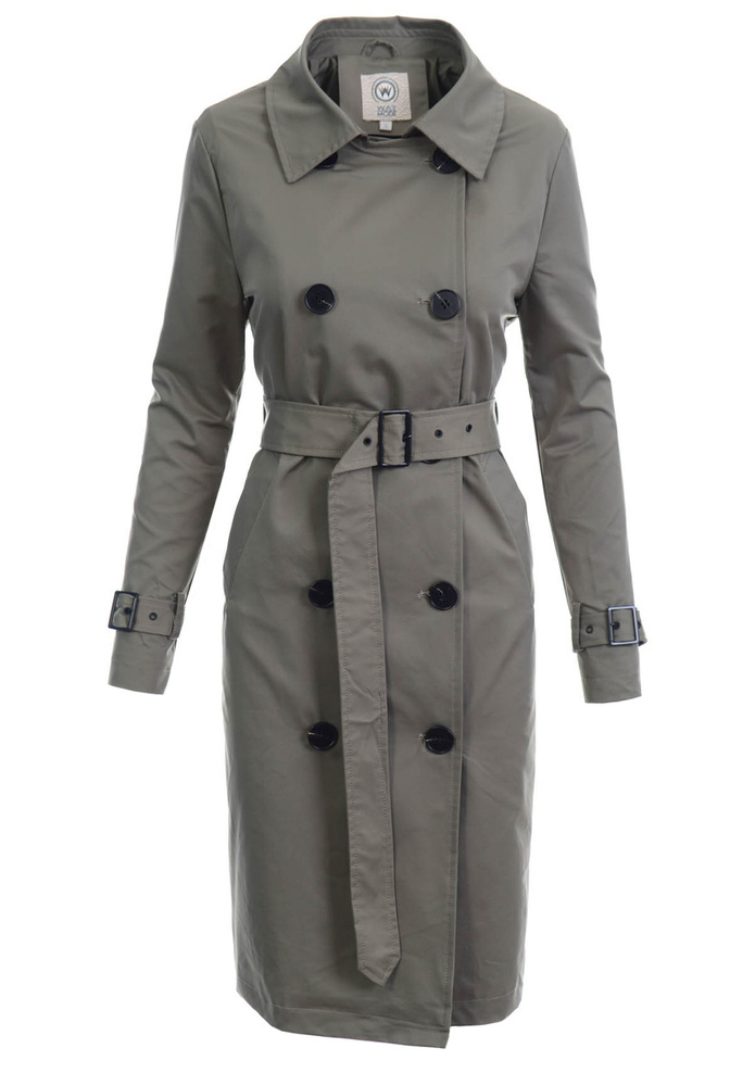 Damska Wiosenna Kurtka Płaszcz Parka Nancy Zielony