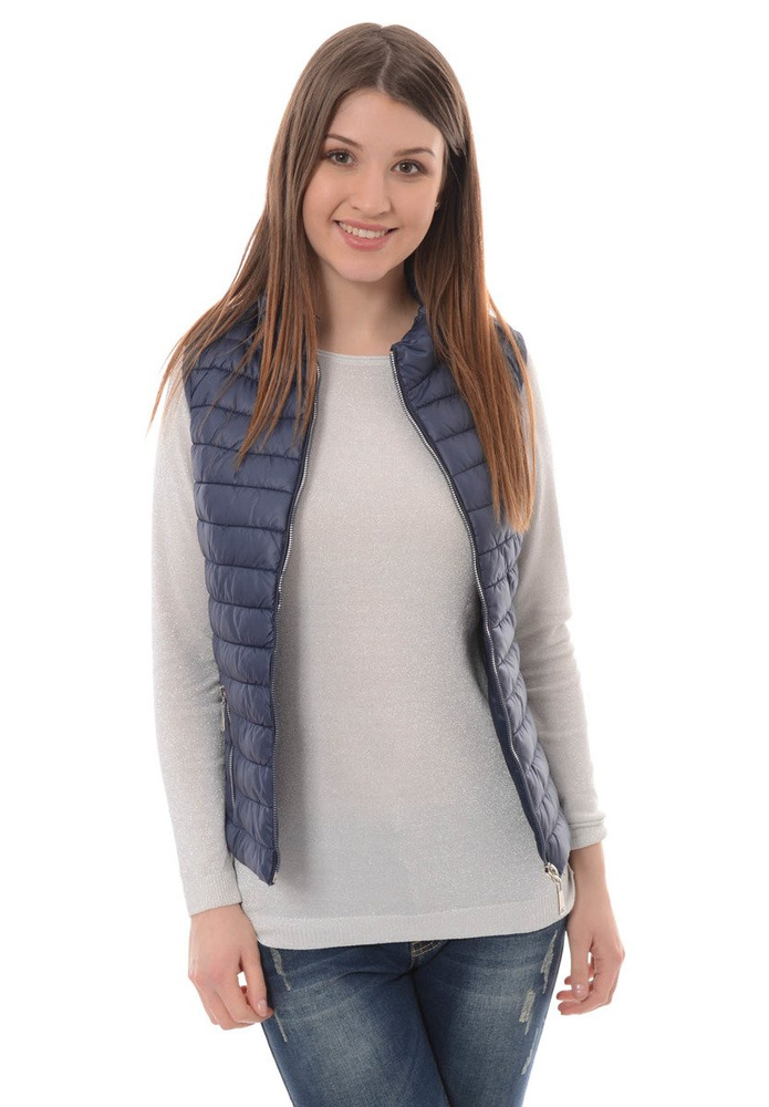 Damska Kamizelka Bezrękawnik Granat