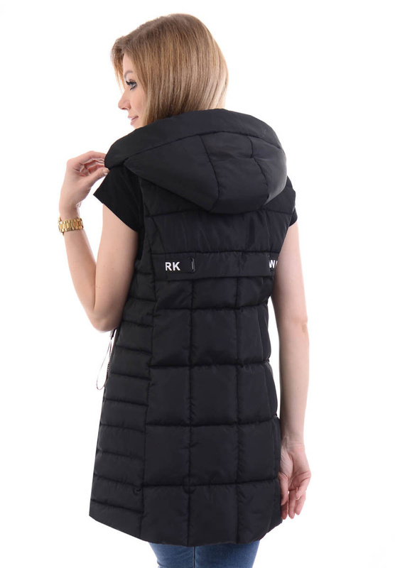 Damska Kamizelka Bezrękawnik Marietta Czarna