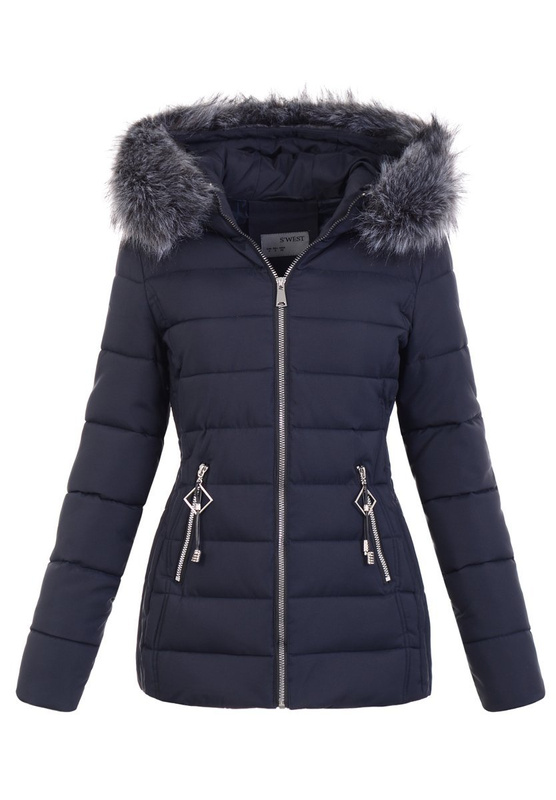 Damska Kurtka Ortalionowa Lena Granatowa
