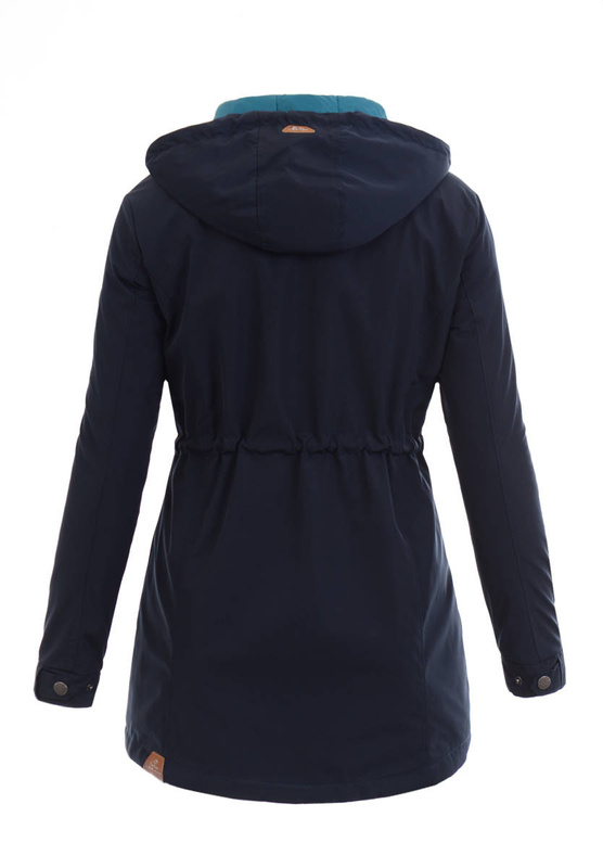 Parka Wiosenna Dwustronna Marina Granatowo Morska