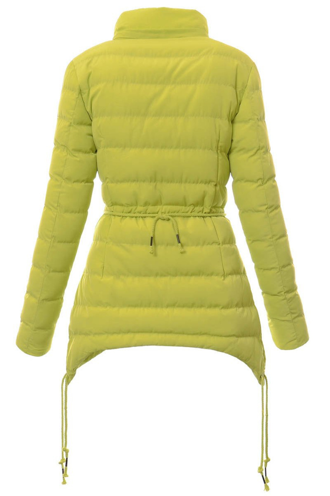 Damska Zimowa Kurtka Ortalionowa Limonkowa