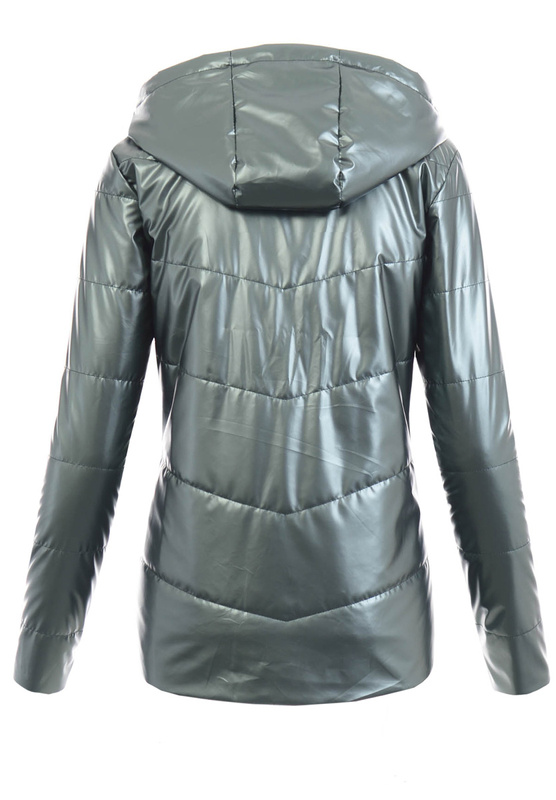 Damska Wiosenna Kurtka Dwustronna Iwona Zielona