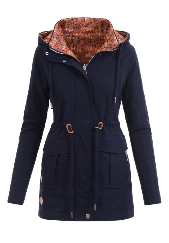 Kurtka Dwustronna Wiosenna Teresa Granatowa