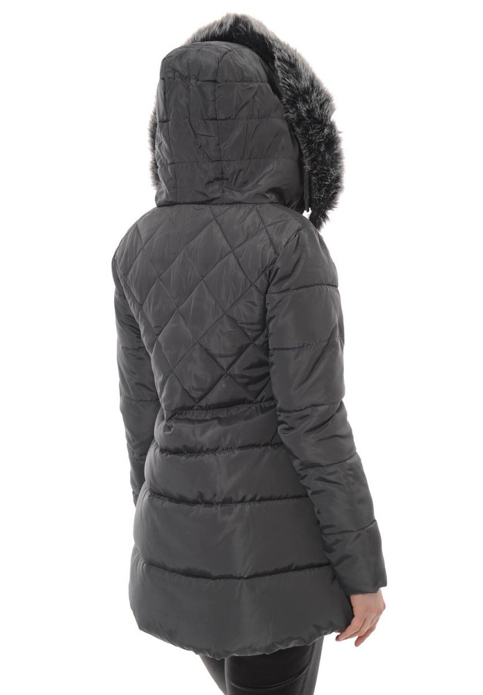 Damska Zimowa Kurtka Ortalionowa Szara