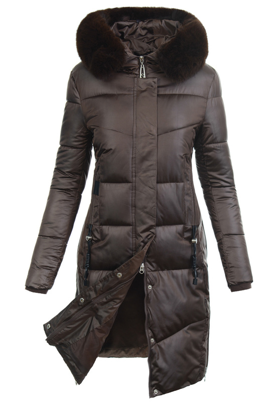Damska Kurtka Zimowa Jolanta Brązowa