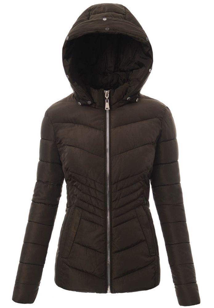 Damska Zimowa Kurtka Ortalionowa Zielona