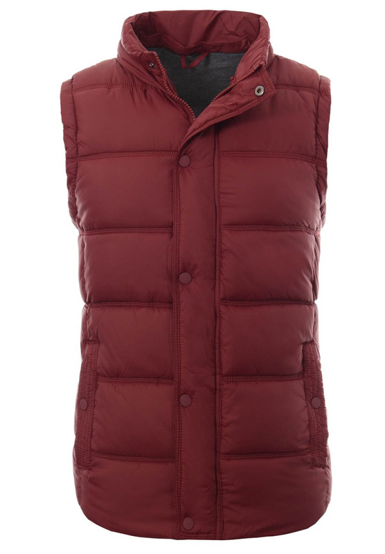 Męska Kamizelka Bezrękawnik Adrian Bordowy