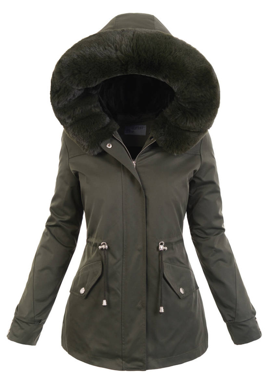 Damska Kurtka Parka Angelika Khaki