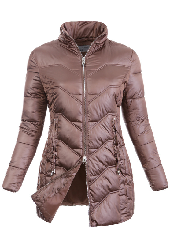 Damska Kurtka Pikowana Rita Brązowa