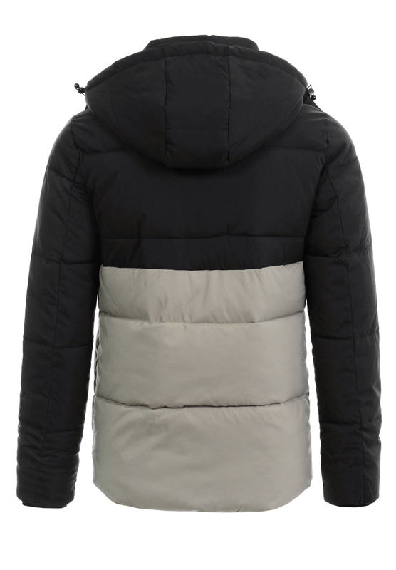 Męska Zimowa Kurtka Roman Kremowo-Czarna