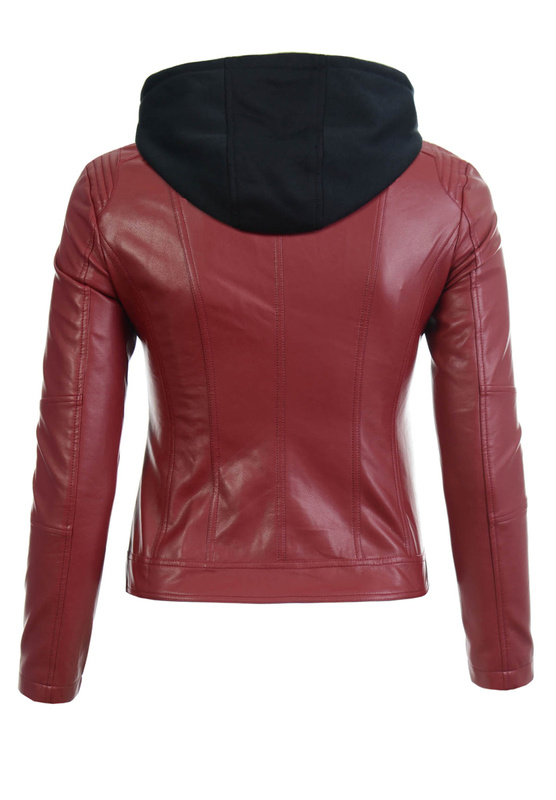 Damska Kurtka Ramoneska Asteria Bordowa