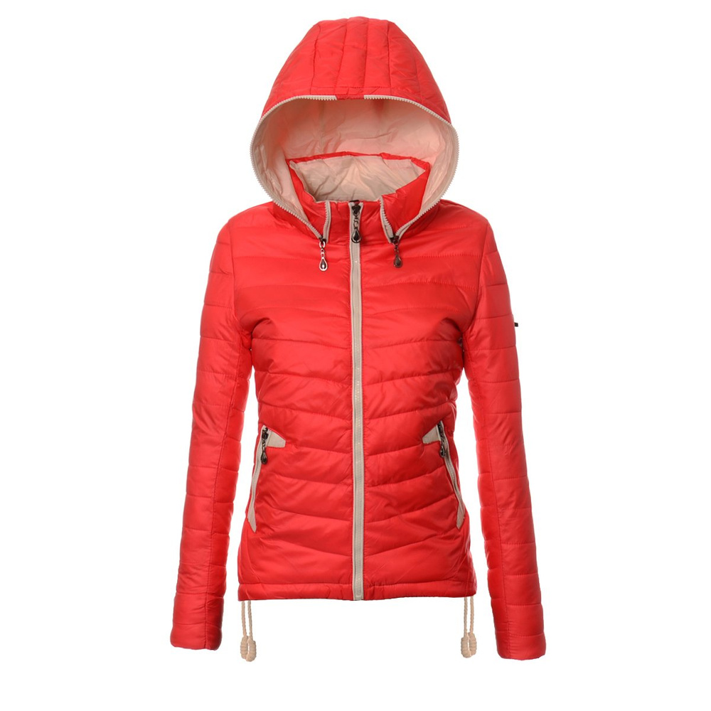 Kurtka Wiosenna - Jesienna Damska Ortalionowa Monica Malinowa