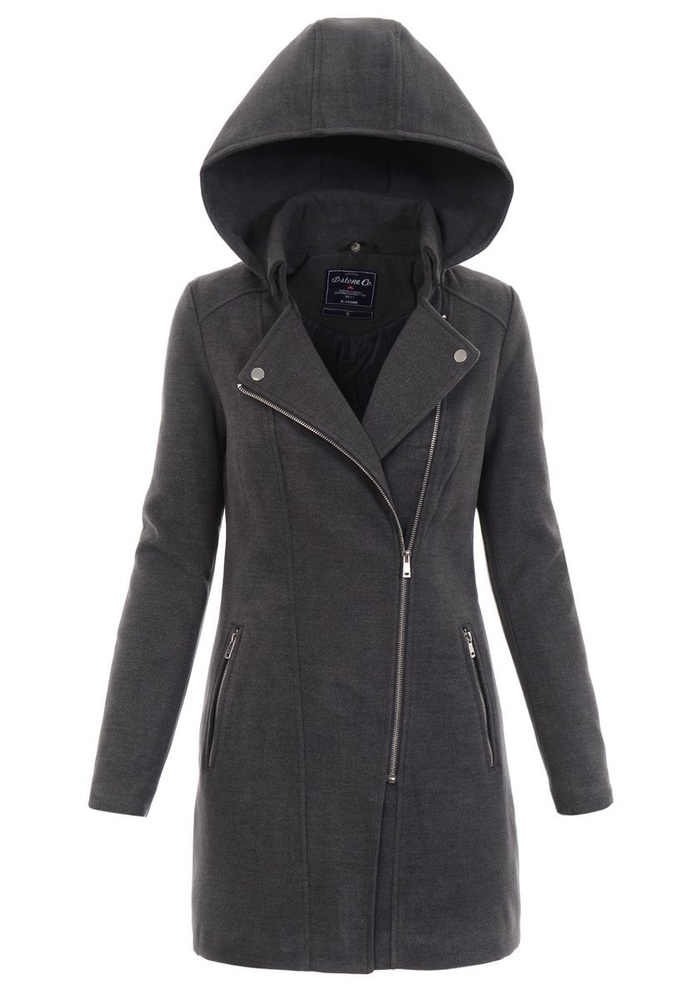 Płaszcz Wiosenno- Jesienny Gaja Szary