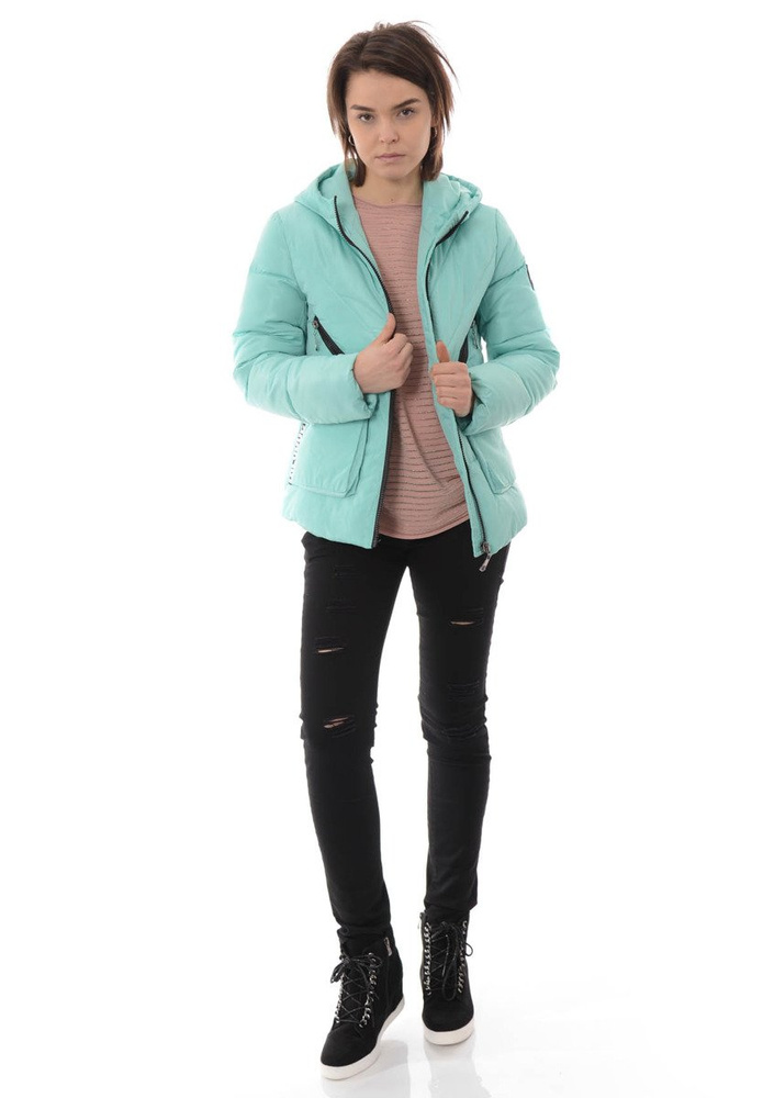 Damska Zimowa Kurtka Ortalionowa Ludmiła Miętowa