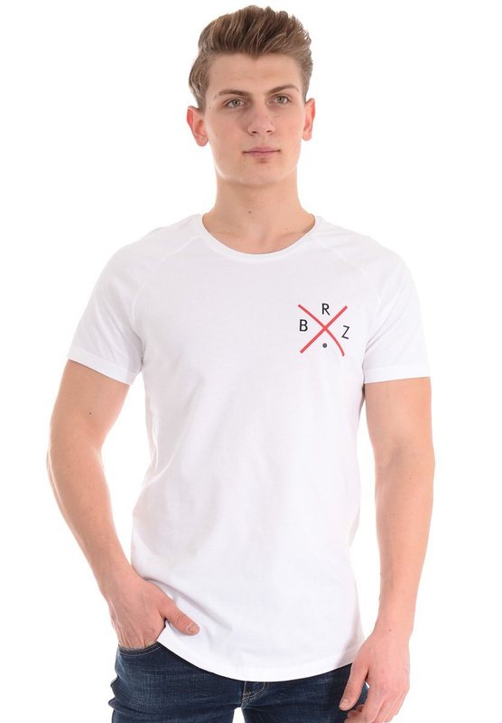 Męska Koszulka T-Shirt Nadruk Biała