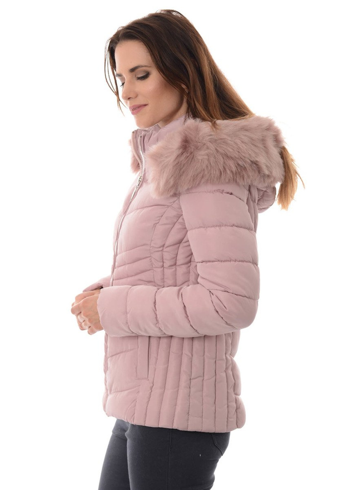 Damska Zimowa Kurtka Ortalionowa Różowa