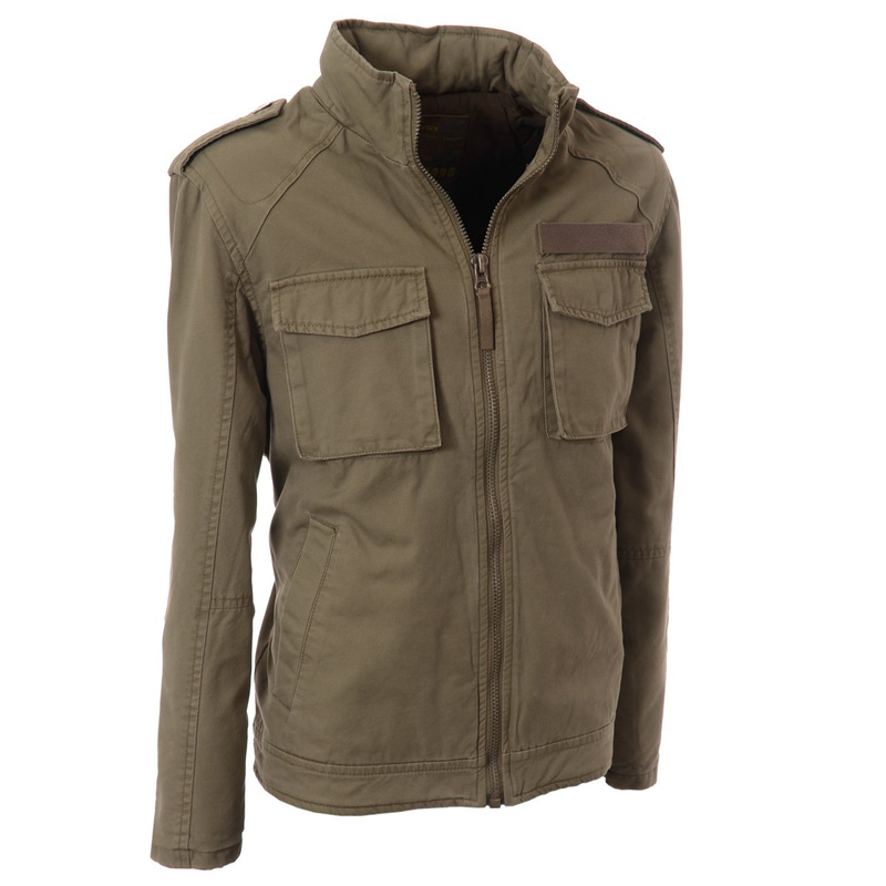 Męska Kurtka Jesienna Khaki