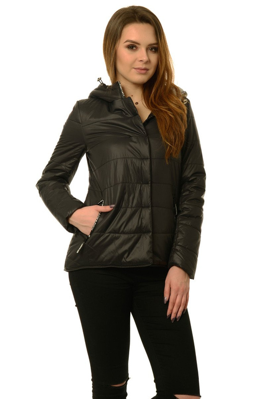 Damska Wiosenna Kurtka Paula Czarna