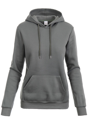 Damska Bluza Z Kapturem Kangurka Khaki