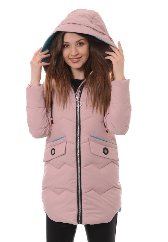 Damska Zimowa Kurtka Ortalionowa Michalina Różowa