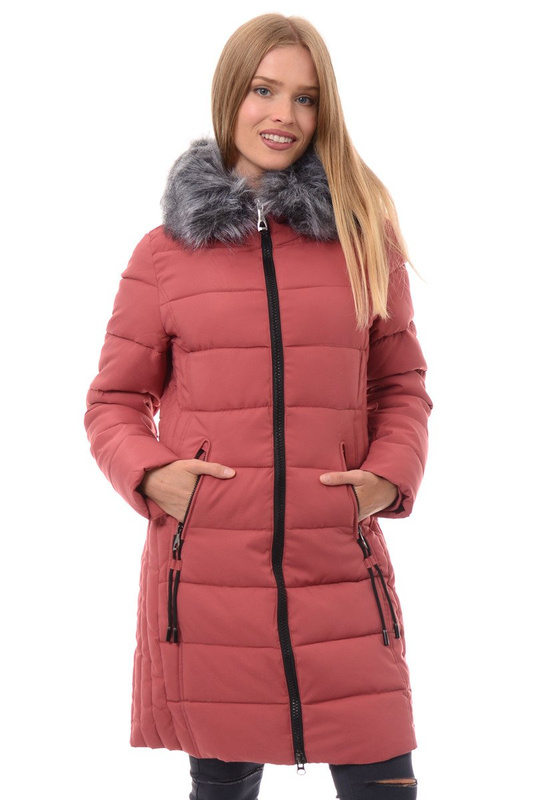 Kurtka Zimowa Karolina Różowa