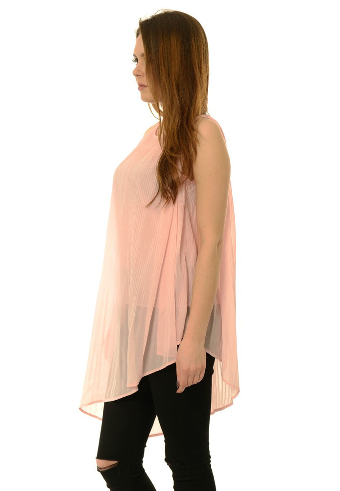 Damska Asymetryczna Tunika Różowa