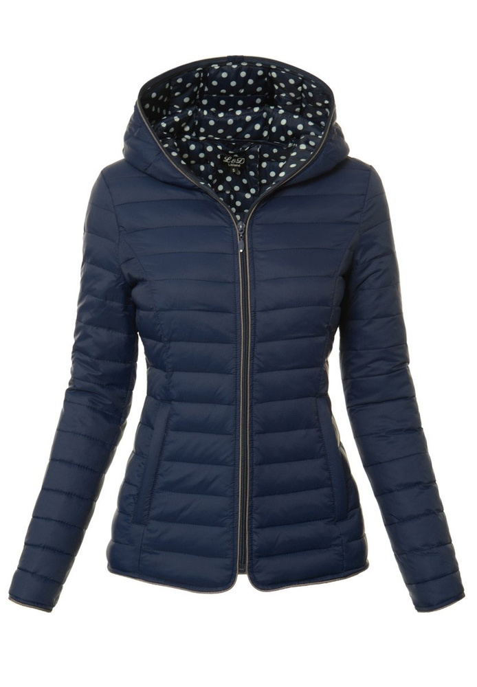 Damska Kurtka Ortalionowa Jesienna Raisa Granatowa